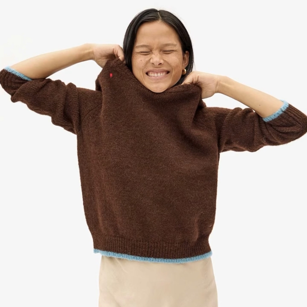 Clare V. Elsa Sweater - Brown Size XL/XXL